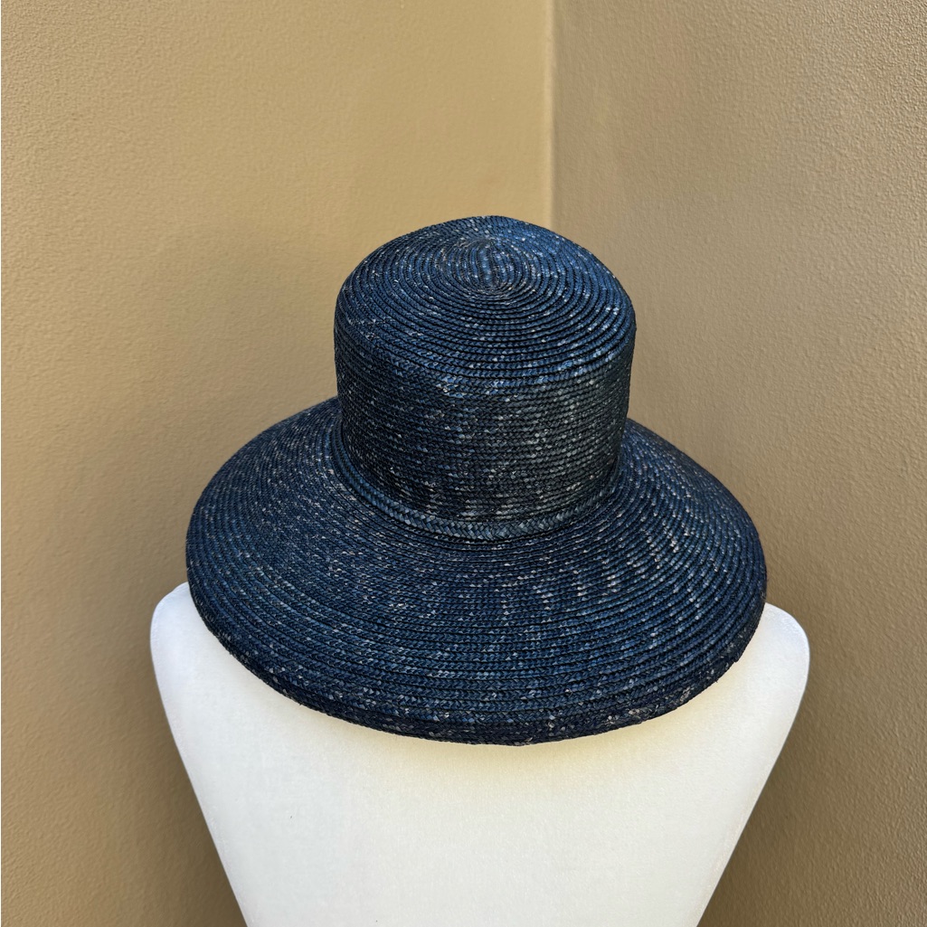 Stunning Eric Javitz Navy Straw Hat Szxs Price Firm !!!